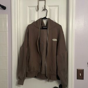 Alexzander Spade full zip up hoodie, Graphic design on the back, size medium